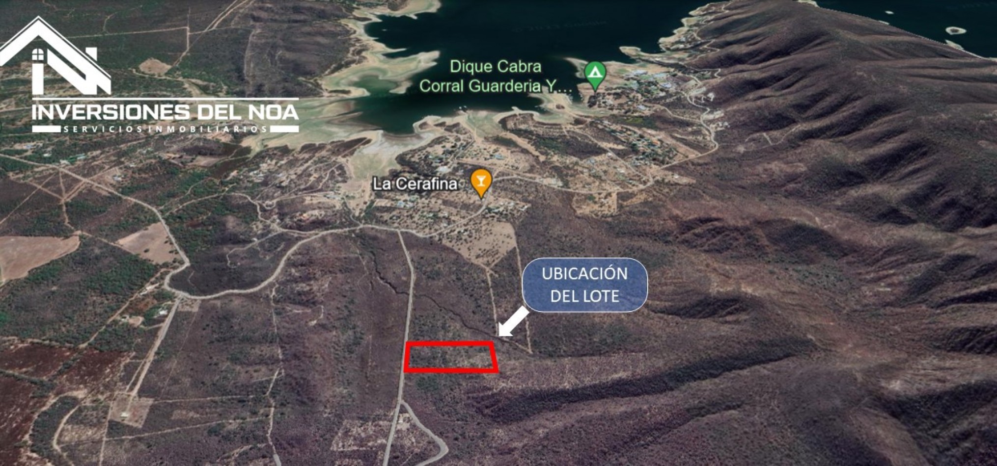 TERRENO EN VENTA - DIQUE CABRA CORRAL (EL PRESTAMO)