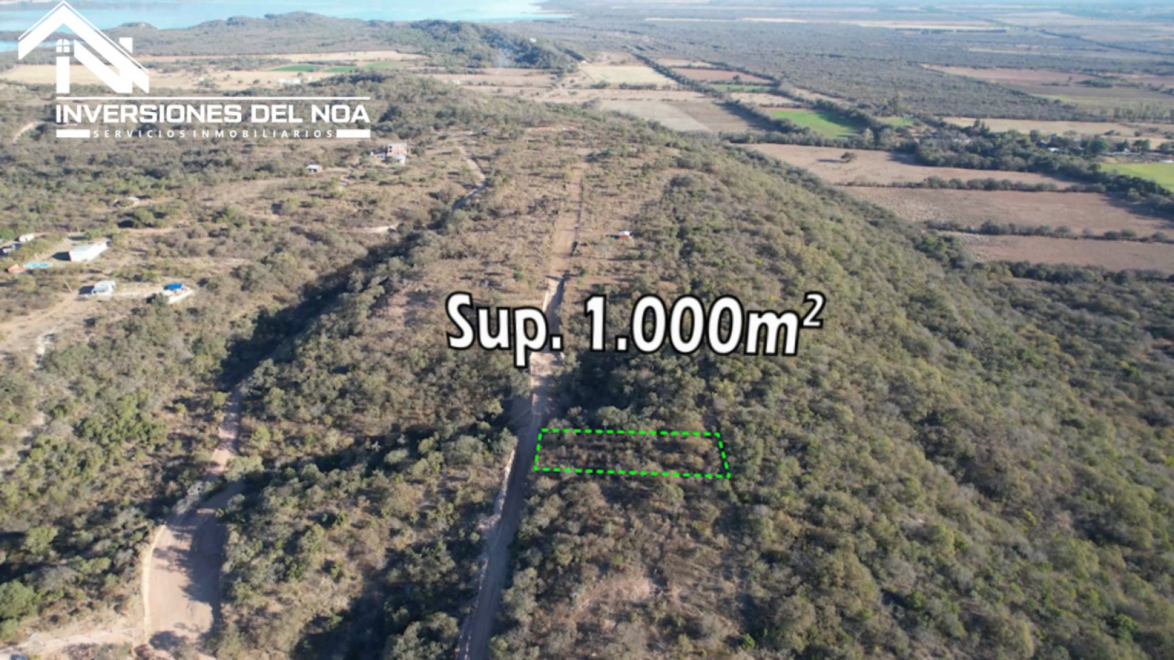 TERRENO EN VENTA EL PRESTAMO 1.000m2 (DIQUE CABRA CORRAL)