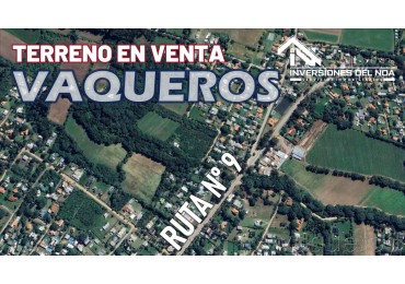 TERRENO EN VENTA VAQUEROS
